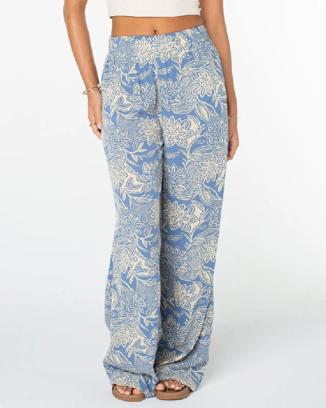 women's low-slung pantsRoxy Forever And A Day Pants-Infinity Blue Lotus Batik