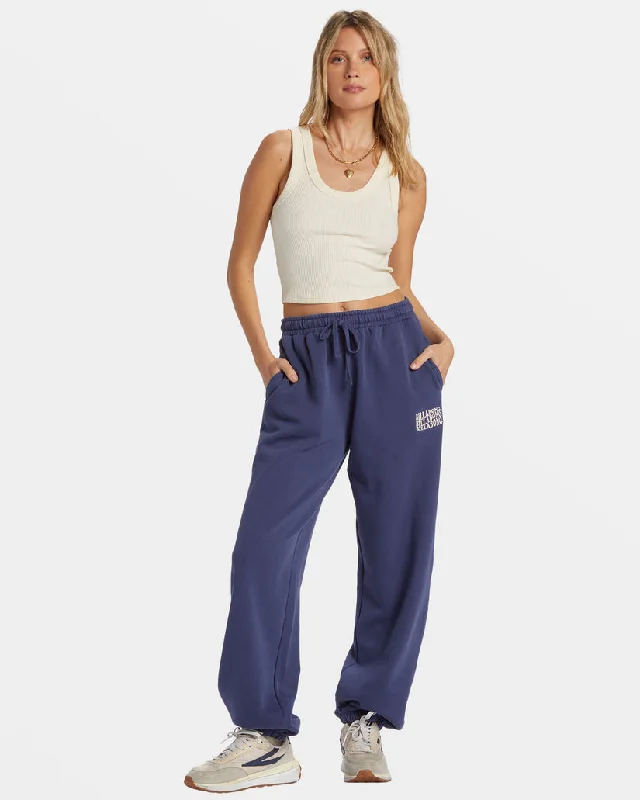 women's wide-leg pantsBillabong Palmin Jogger Pants-I Sea Indigo