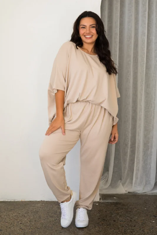 women's high-slung pantsEveryday Lounge Pant | Portobello Beige