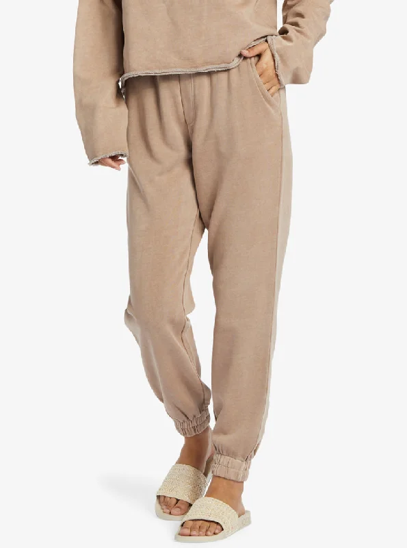 women's high-waisted pantsRoxy Doheny Jogger Pants-Root Beer