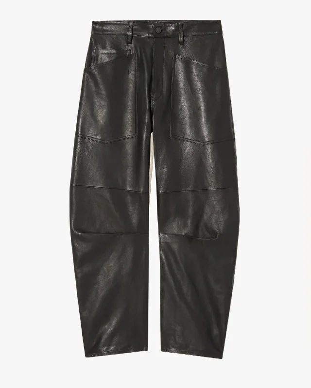 women's striped pantsShon Leather Pant