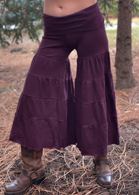 women's high-waisted pantsTdama Tier Gauchos