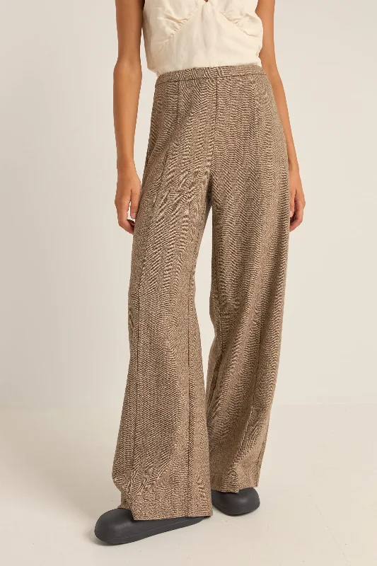 women's zipper pantsWhitehaven Wide Leg Pant Chocolate