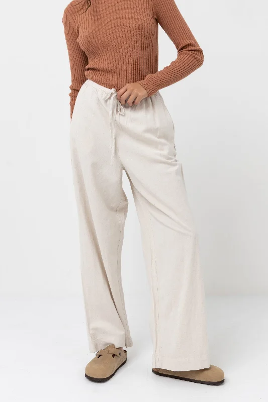 women's dress pantsClassic Drawstring Pant Oat