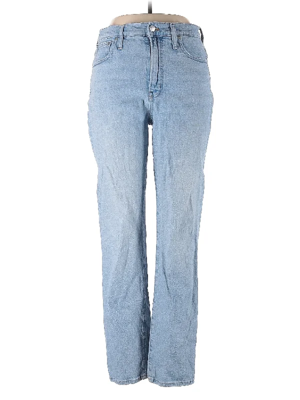 women's denim jeans for casual wearHigh-Rise Straight-leg Jeans in Light Wash