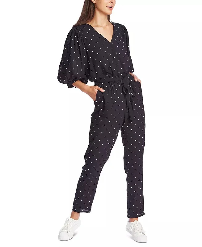 women's jumpsuits for fall1.STATE Women's Belted Polka-Dot Jumpsuit Blue Size Medium