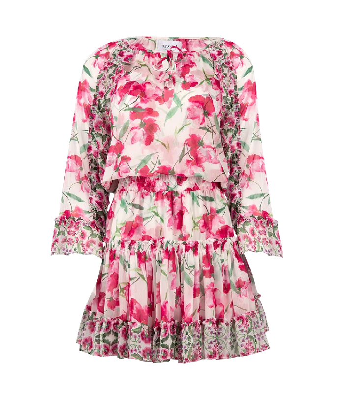 colorful Mimi dresses collectionEliza Paneled Mini Dress Spring Fuchsia Mix