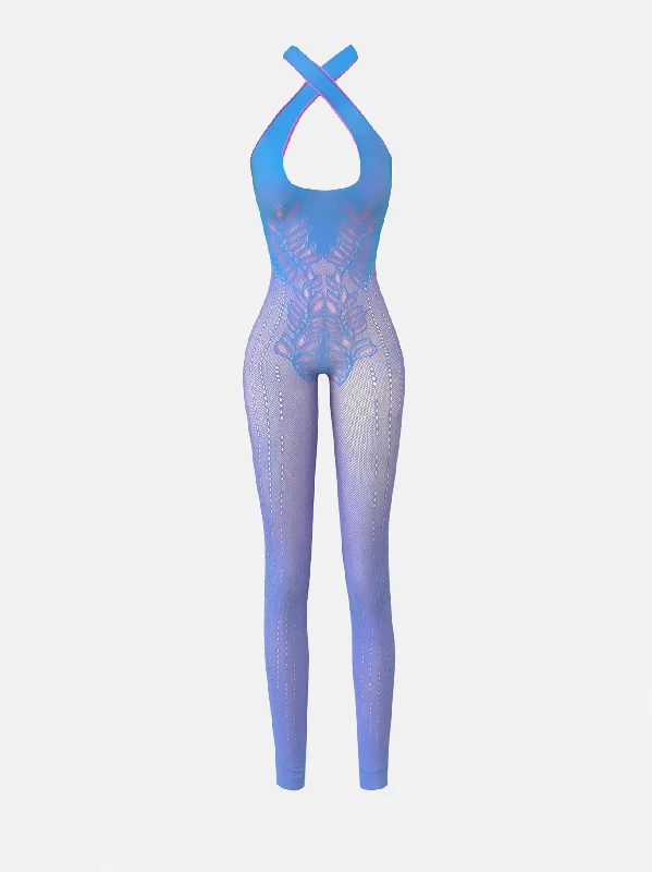 women's jumpsuits for hourglass figuresDaphne Jumpsuit Crypto Blue