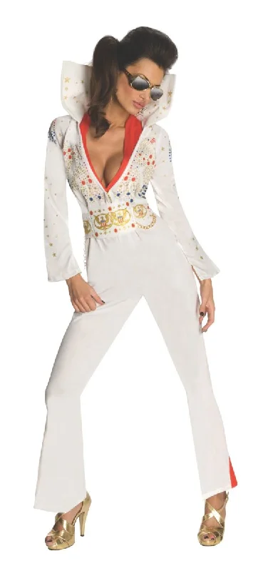 women's jumpsuits for apple-shaped bodiesWomen’s Elvis Eagle Jumpsuit Costume