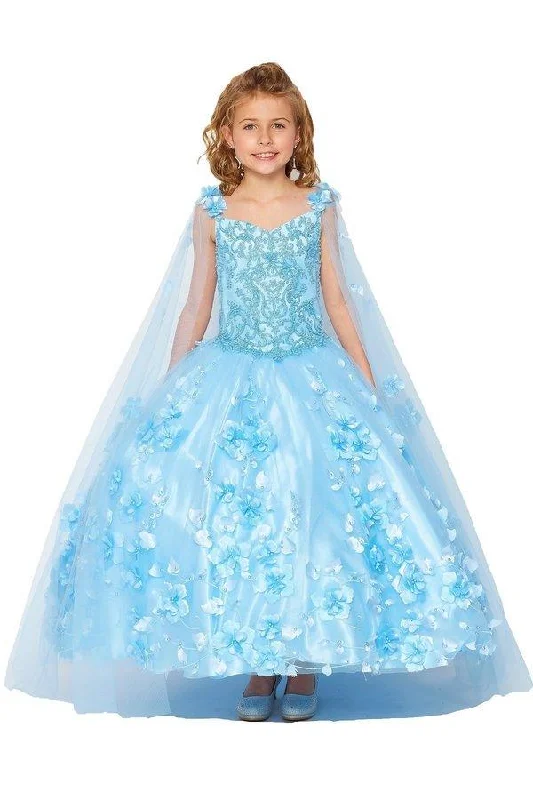 maxi dresses for outdoor weddingsSleeveless Long Flower Girls Dress