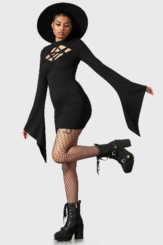 Formal Elegant Long Sleeves DressWitchural Long Sleeve Dress - Resurrect